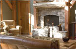 Open, spacious living is afforded by a Timber Frame Home